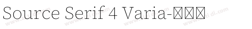 Source Serif 4 Varia字体转换